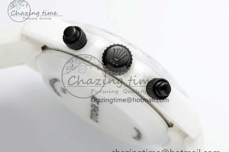 White Black Best on Dial Rubber 5GF Daytona White Ceramic A7750 Edition White Strap 1226